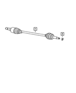 5110028AB - Rear Axle: Axle Half Shaft, Right for Chrysler: Pacifica Image