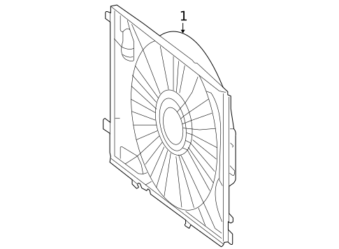 Cooling Fan for 2011 Mercedes-Benz E63 AMG #1
