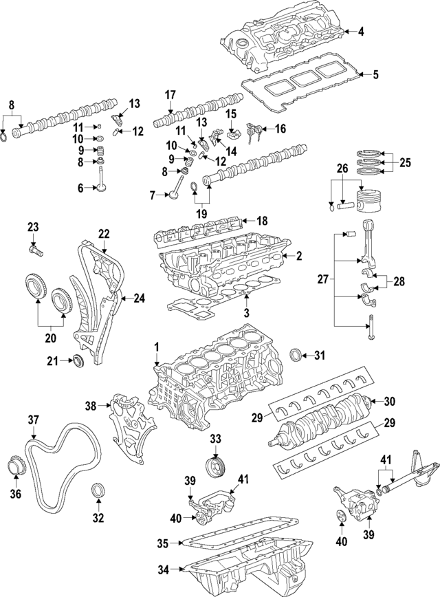 11217627030 - Engine: Engine Crankshaft Main Bearing for BMW Image