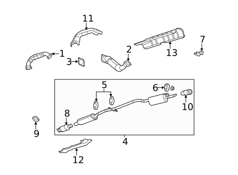 Exhaust Components for 2009 Buick Lucerne #0