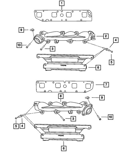 Manifolds for 2007 Jeep Grand Cherokee #0