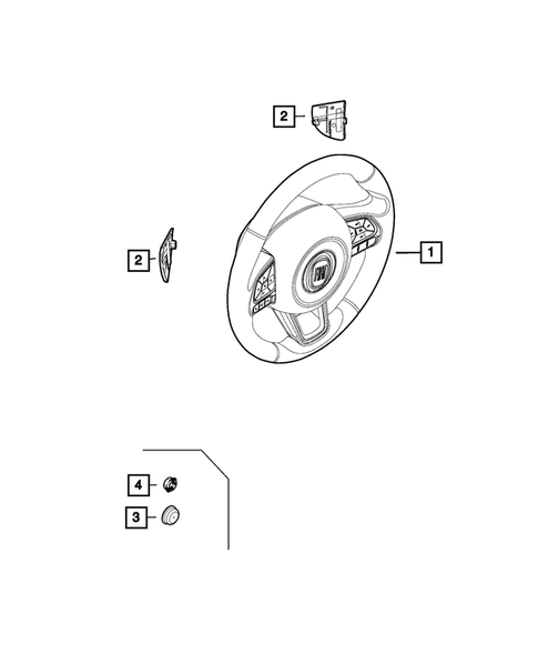 Steering Wheel for 2020 Fiat 500X #0