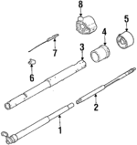 7809800 - Steering: Shift Tube for Chevrolet: Blazer, C/K Pickup, C1500, C2500, C3500, K1500 Pickup, K2500 Pickup, K3500 Pickup, K5 Blazer, R10, R20, R2500, R30, R3500, Suburban C10, Suburban C20, Suburban K10, Suburban K20, Suburban R10, Suburban R1500, Suburban R20, Suburban R2500, Suburban V10, Suburban V1500, Suburban V20, Suburban V2500, V10, V20, V30, V3500 | GMC: C1500 Pickup, C2500 Pickup, C3500 Pickup, Jimmy, K1500 Pickup, K2500 Pickup, K3500 Pickup, P2500, R1500 Pickup, R2500 Pickup, R3500 Pickup, Suburban C1500, Suburban C2500, Suburban K1500, Suburban K2500, Suburban R1500, Suburban R2500, V1500, V1500 Suburban, V2500, V2500 Suburban, V3500 Image
