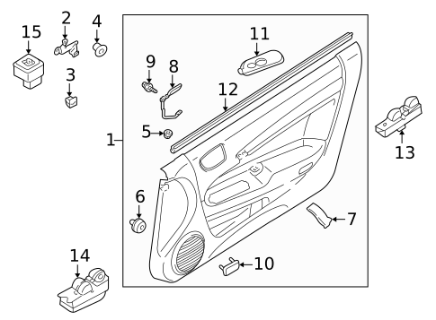 Exterior Trim - Door for 2005 Dodge Stratus #1