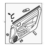 MR641655 - Body: Door Interior Trim Panel for Chrysler: Sebring | Dodge: Stratus Image