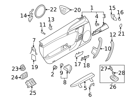 Interior Trim - Door for 2012 Porsche 911 #0