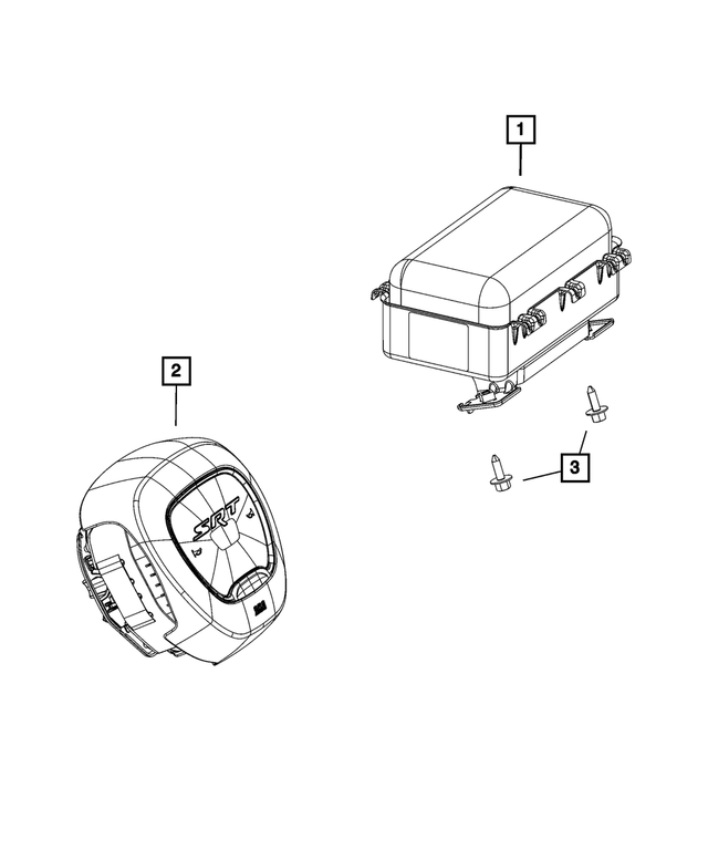 6RS491VXAB - Restraints: Driver Air Bag for Dodge: Challenger, Charger Image