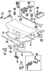 91555SM4003 - : Lock Clip for Acura Image