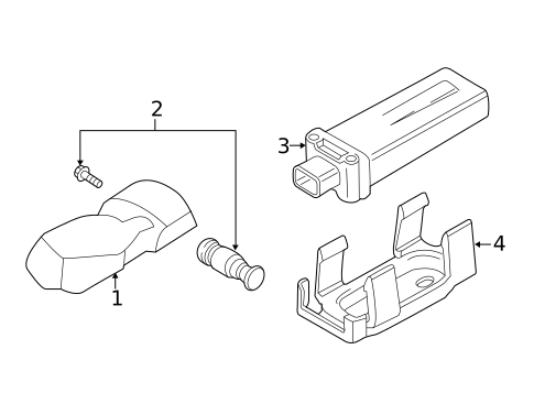 Tire Pressure Monitor Components for 2018 BMW 650i xDrive #0