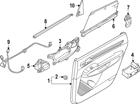 Interior Trim - Rear Door for 2025 Kia EV9 #0