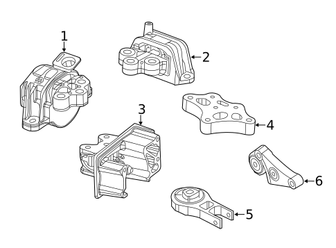 Engine & Trans Mounting for 2018 Jeep Renegade #0