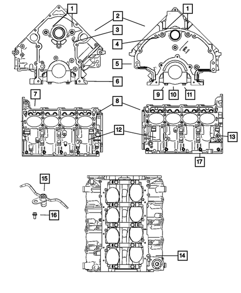 Cylinder Block for 2008 Dodge Challenger #0