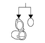 855350C040C0 - Body: Power Outlet Cover for Toyota: Corolla, Highlander Image