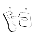 53011324AA - Cooling: Supercharger Drive Belt for Mopar Image