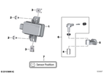 71217698971 - Maintenance &amp; Technology: Sign "Tpc" Tire Pressure Control for BMW-Motorrad Image