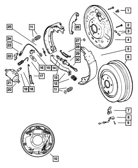 Rear Brakes for 2005 Jeep Wrangler #0