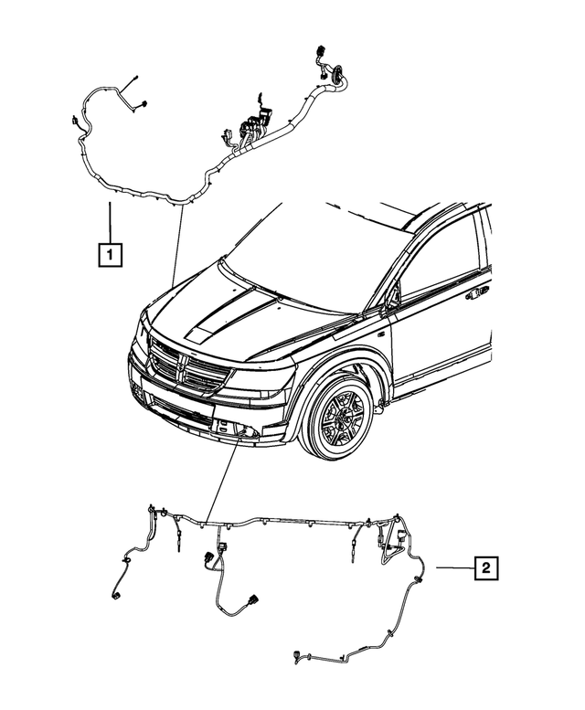 « 68103401AI –  : Projecteur/tablier Cablage pour Mopar Image »