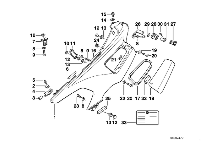 52532308605 - : Bracket Left for BMW-Motorrad Image