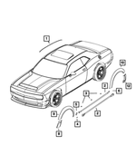 1GD40JSCAE - : Roof Molding, Right for Mopar Image