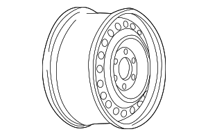 9596189 - : Part# 9596189 18x8-Inch 5-Spoke Aluminum Wheel for Chevrolet: Trailblazer Image