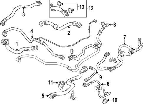 Radiator & Components for 2024 BMW X6 #1