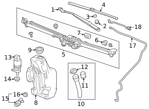 Wiper & Washer Components for 2017 Buick Verano #0