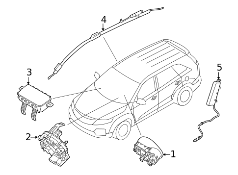 Air Bag Components for 2020 Kia Sportage #0