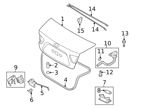 Liftgate for 2007 Hyundai Elantra #0