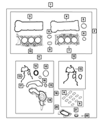 68370039AC - 3.6L Gas; Engine: Engine Gasket Kit for Mopar Image