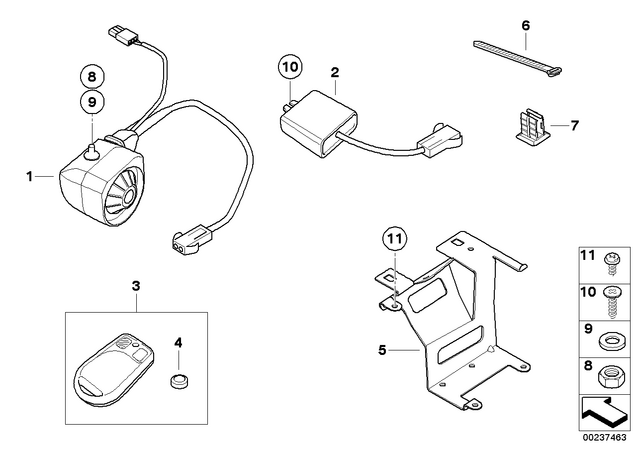 65757678934 - : Control Unit Dwa - 5.0 for BMW-Motorrad Image