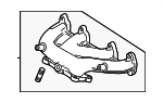 6G253031A - Exhaust: Exhaust Manifold for Volkswagen Image