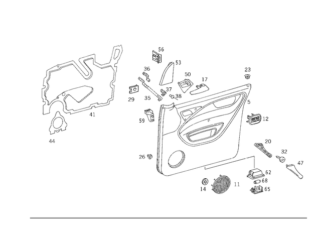 1637202070 - Front Doors: Trim for Mercedes-Benz: ML55 AMG Image image