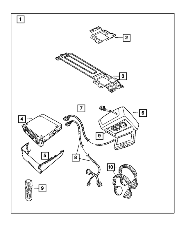 1EH55BD1AD - Mopar Accessories - Component Parts: Floor Console End Cap for Mopar Image image