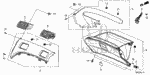 66417SB3670 - Interior/Bumper: RUBBER, GLOVE BOX STOPPER for Honda Image