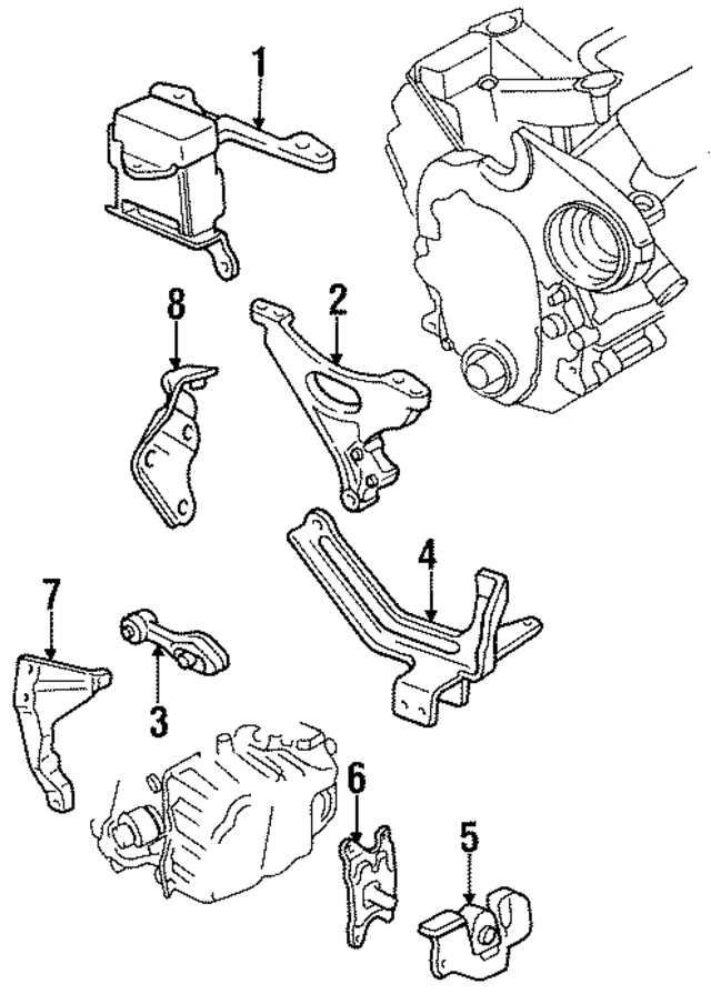 22175102 - Engine: Trans Mount for GM Image