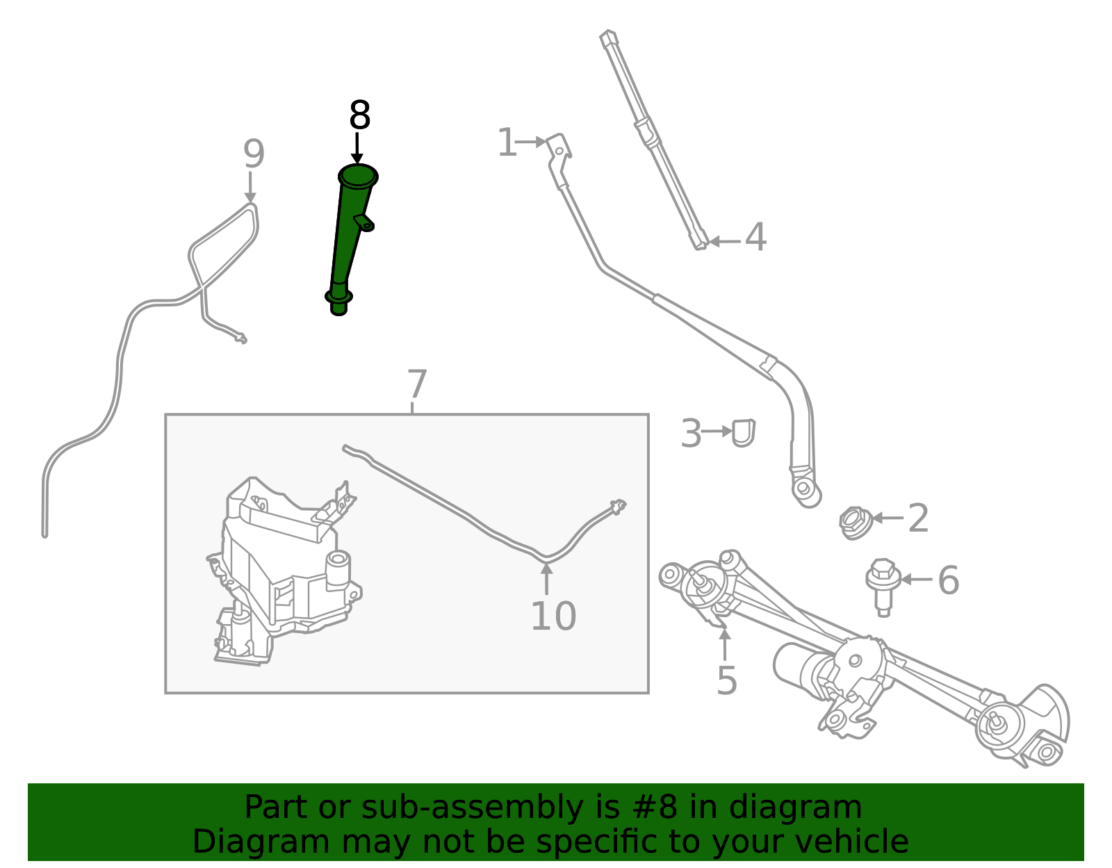 2022-2025 Nissan Pathfinder Washer Fluid Reservoir Filler Pipe 28915 ...
