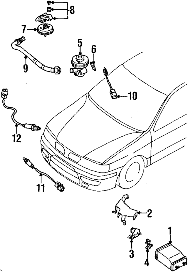149303M201 - Emission System: Vapor Canister Purge Solenoid for INFINITI: G20, I30, QX4 Image