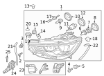 N10721806 - Electrical: Headlight Bulb for Audi Image