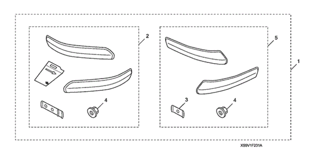 Bumper Garnish (Front/RR.) for 2008 Honda Pilot #0