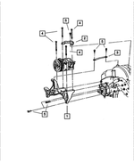 53010252 - Air Conditioning &amp; Heater: A/c Compressor Brace for Mopar Image