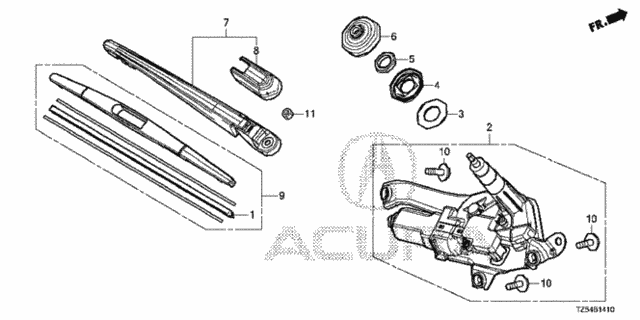 Rear Windshield Wiper for 2019 Acura MDX #0