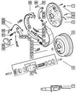5014227AA - Service Brakes: Brake Hold Down Spring Cup for Mopar Image