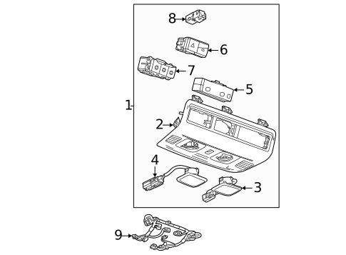 Overhead Console for 2023 Chevrolet Corvette #0