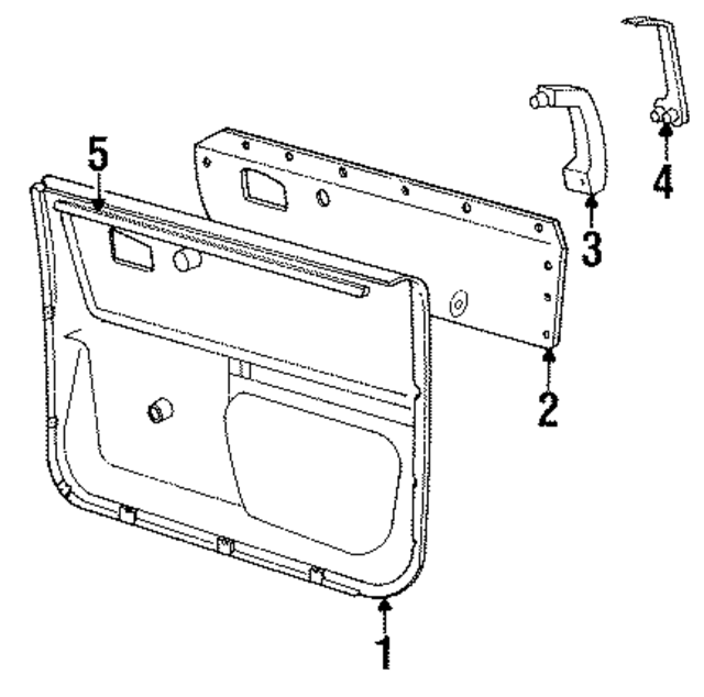 443867105HPU2 - Body: Door Panel for Audi Image