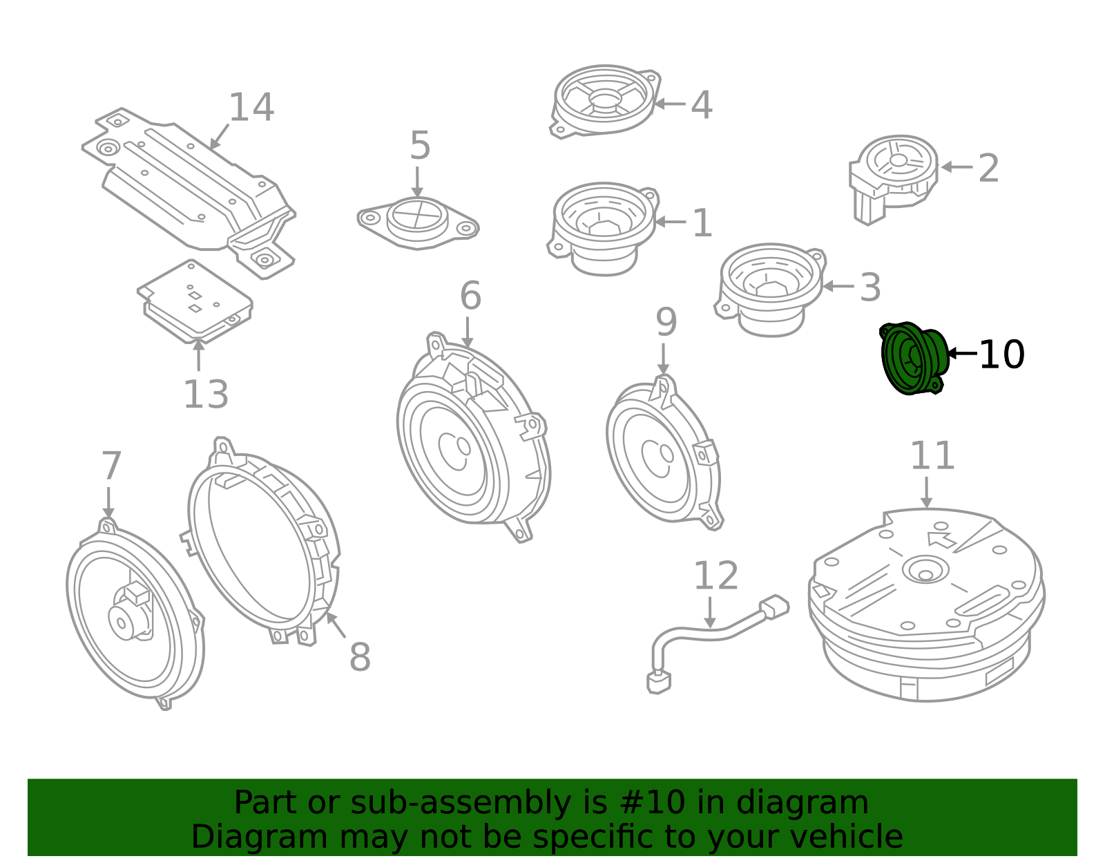 GKK8-66-960 - Speaker 2013-2025 Mazda | Mazda Parts Connect