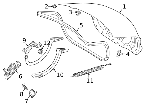 Lid & Components for 2020 Mercedes-Benz CLA 45 AMG&reg; #0