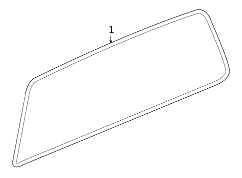 Glass & Hardware - Back for 2009 Hummer H3T #0