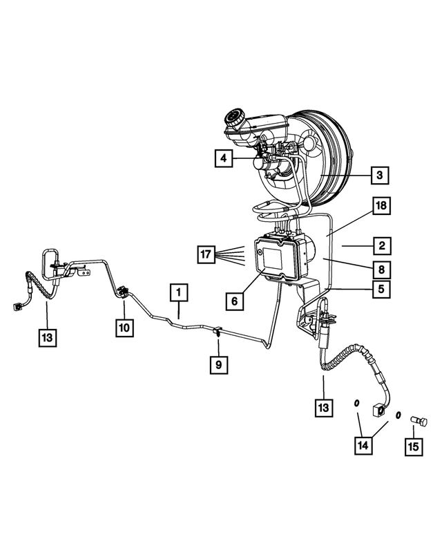 4721834AB - Brakes: Brake Tube Clip for Mopar Image