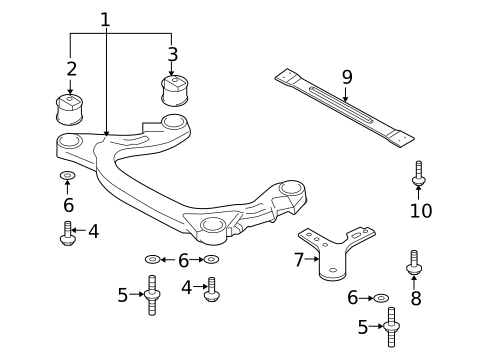 Suspension Mounting for 2005 Volkswagen Phaeton #0
