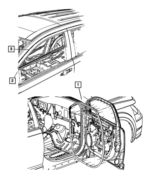 Weatherstrips and Seals for 2020 Dodge Journey #0
